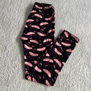 Lularoe Flamingo Tutu Leggings Size OS